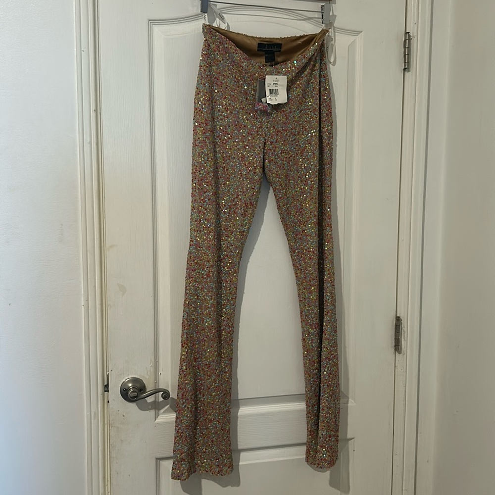 Nicole miller COLLECTION sequins NWT pants